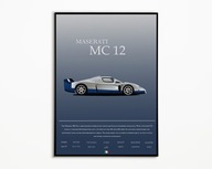 PLAKAT MASERATI MC12 IDEALNY NA PREZENT OBRAZ NA ŚCIANE A3
