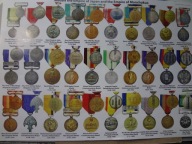 Plakat "Medale Imperium Japonii i Mandżukuo 1872-1945" nowy, 45x32 сm.