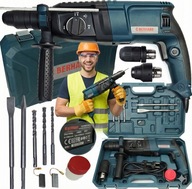 ZESTAW MŁOTOWIERTARKA MŁOT UDAROWY WIERTARKA MOCNA + WALIZKA + WIERTŁA SDS!
