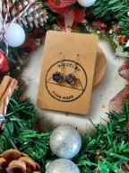 Kolczyki z żywicy z suszonymi kwiatami Wyjątkowe prezent