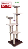 Drapak dla kota, naturalne drewno, 3-200 PRODUKT POLSKI