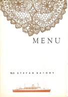 TSS STEFAN BATORY-jadłospis -obiad- Morze Północne -1969 rok