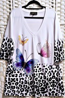 POMPOOS - ŚLICZNA W MOTYLE OZDOBIONE CYRKONIAMI r: 50 (NOWA BEZ METEK)