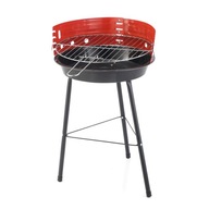 GRILL TURYSTYCZNY OGRODOWY OKRĄGŁY NA WĘGIEL DRZEWNY 30CM RUSZT BBQ