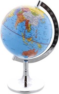GLOBUS GEOGRAFICZNY METALOWA PODSTAWA 13 CM