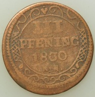 Wismar - 3 fenigi 1830