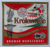 ETYKIETA PIWO ŚWIĄTECZNE BOŻE NARODZENIE MIKOŁAJ BROWAR WARSZAWA