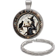 Brelok do kluczy/ka Halloween / Czarownica ozdobna zawieszka plecak portfel