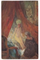AKT Rokokowa kobieta w buduarze ok.1920r. 662r