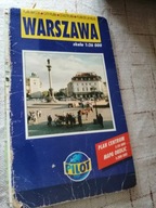 Warszawa stary plan miasta autobusy tramwaje
