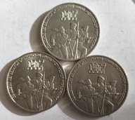 moneta Rosja ZSRR 3 ruble 1987 70. rocznica rewolucji październikowej