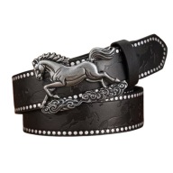 Pasek Cowboy Western Skórzany 120 cm Dziki Zachód do Jeansów