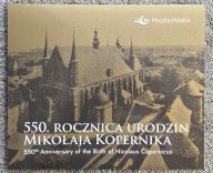 Folder 550 Rocznica Urodzin Mikołaja Kopernika +FDC