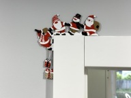 Świąteczna / zabawna Dekoracja / ozdoba na Drzwi / mikołaje