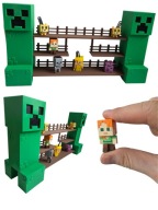 Półka Minecraft kinder joy stojak na figurki ekspozytor + GRATIS brelok