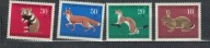 01-Fil21- Niemcy-1967r Zwierzeta leśne,4szt
