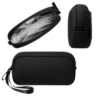 Organizer podróżny na kable i ładowarki etui kompaktowy czarny