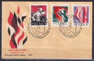 1957 Kongres Walki z Ognie Fi 881-83 FDC