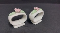 2 x pierścień na serwetę porcelana vintage design