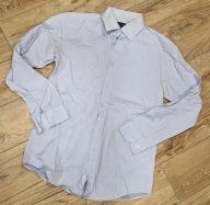 Niebieska elegancka męska koszula Vistula groszki 40