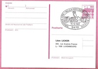 Niemcy 1983, cp, st.Molln, herby, trąbka, ptaki sowy