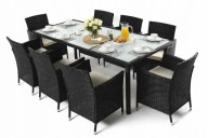 Zestaw Mebli Ogrodowych Technorattan 8 Osobowy Stół 8 Foteli MOREA