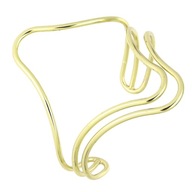 77592 BRANSOLETKA 14K POZŁACANA 56/62 MM sztywna bangle