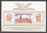 1987 Spotkania Papieża z Jaruzelskim Fi blok 132 **