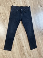 SPODNIE JEANSY CZARNE BIG STER przetarcia fabr. Roz.170