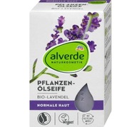 Alverde NATURKOSMETIK Pflanzenölseife Bio-Lavendel, Seifenstück, 100 g