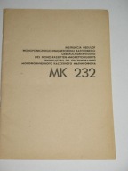 MAGNETOFON KASETOWY MONOFONICZNY MK 232 instrukcja