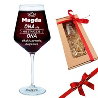 KIELISZEK DO WINA 490 ML Z GRAWEREM PERSONALIZOWANY PREZENT WALENTYNKI