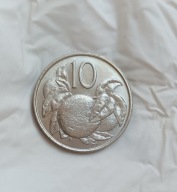WYSPY COOKA - 10 CENTS 1973 - Elżbieta II - bardzo ładna