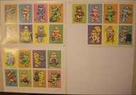 TROSKLIWE MISIE 1984 ROK - 3 BLOCZKI - ( 23 ZNACZKI ) - RZADKOŚĆ