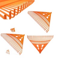 GRABIE PLASTIKOWE DO LIŚCI TRAWY ZIEMI ŚMIECI BEZ TRZONKA OGRODOWE