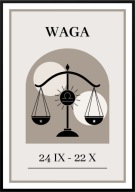 A2 PLAKAT OBRAZ ZNAK ZODIAKU WAGA, NATURA, HOROSKOP, DO DOMU, NA PREZENT