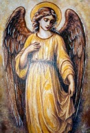 Obraz Anioł Na Drzewie Pamiątka Chrztu, Komunii, Bierzmowania 30cmx20cmx2cm