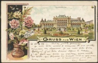 Gruss aus Wien. Cursalon - Schneider & Lux, Wien 1897 Litho
