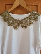 Kołnierzyk robiony na szydełku