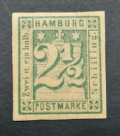 Niemcy Hamburg 1864, Mi.9 czysty