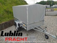 Przyczepa spawana Fracht 210x125x35x100cm plandeka stelaż resor