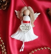 Aniołek handmade makrama