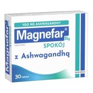 Suplement diety Magnefar Magnez z Ashwagandhą, tabletki 30 szt.