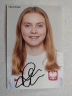 Zdjęcie 10x15 autograf Polska Oliwia Domin Reprezentacja