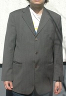 FERAUD marynarka SZARA, prążki męska r 50/52