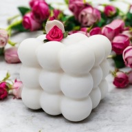 Świeca DEKORACYJNA Bubble Bąbelki 3x3 SOJOWA Prezent Naturalna Upominek