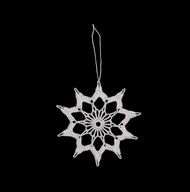 Zawieszka szydełkowa na choinkę gwiazdka 10cm (Z212)