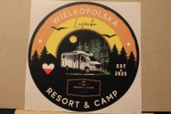 NAKLEJKA kamper - camper - RESORT CAMP - LUSÓWKA - travel - KOLEKCJA - AUTO