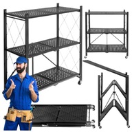 REGAŁ MAGAZYNOWY WARSZTATOWY METALOWY 88X73X37,5 CM MAX 40KG NA PÓŁKĘ