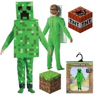STRÓJ KARNAWAŁOWY DLA CHŁOPCA DZIEWCZYNKI KOSTIUM NA BAL MINECRAFT CREEPER